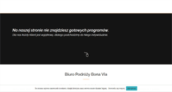 Desktop Screenshot of bona-via.pl